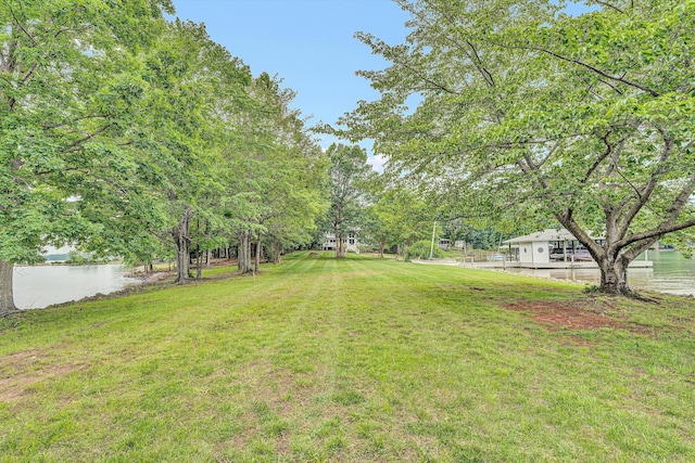 217 Anthony Home Rd, Huddleston, VA 24104 - view of green lawn featuring a water view