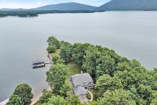 217 Anthony Home Rd, Huddleston, VA 24104 - aerial view of a water and mountain view