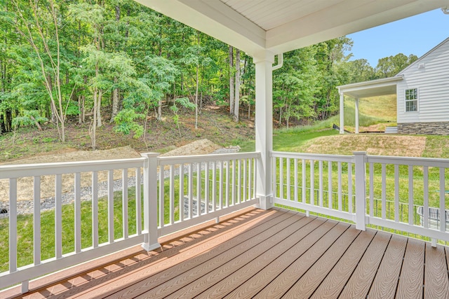 7036 Fairway Ridge Rd, Salem, VA 24153 - deck with a lawn