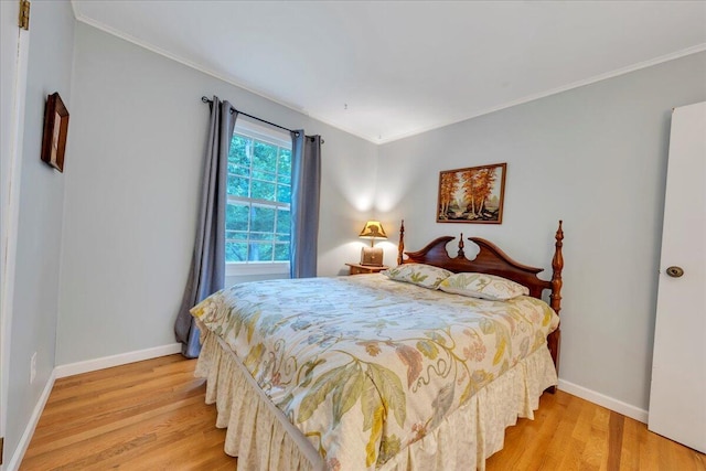 3003 Northridge Rd, Hardy, VA 24101 - bedroom with light wood-style flooring, crown molding, and baseboards