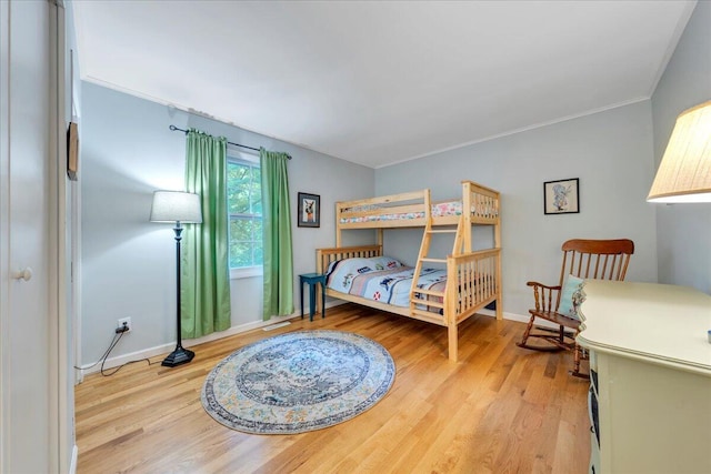 3003 Northridge Rd, Hardy, VA 24101 - bedroom featuring light wood-style floors, baseboards, and ornamental molding