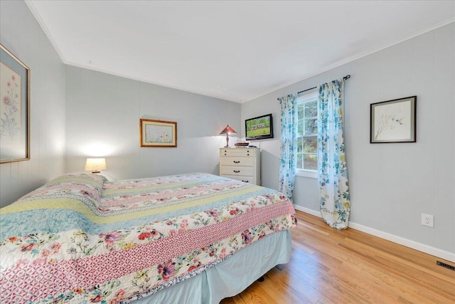 3003 Northridge Rd, Hardy, VA 24101 - bedroom with light wood finished floors, baseboards, and crown molding