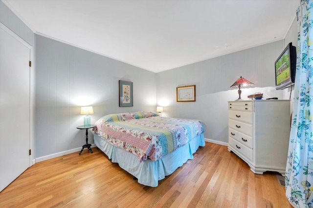 3003 Northridge Rd, Hardy, VA 24101 - bedroom featuring light wood-style flooring, ornamental molding, and baseboards