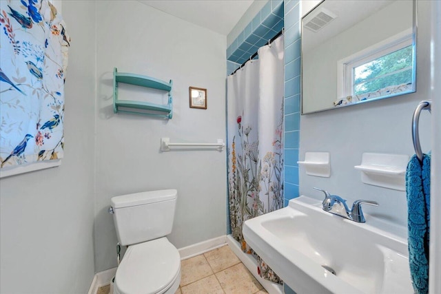 3003 Northridge Rd, Hardy, VA 24101 - bathroom with a sink, toilet, baseboards, and a shower with shower curtain