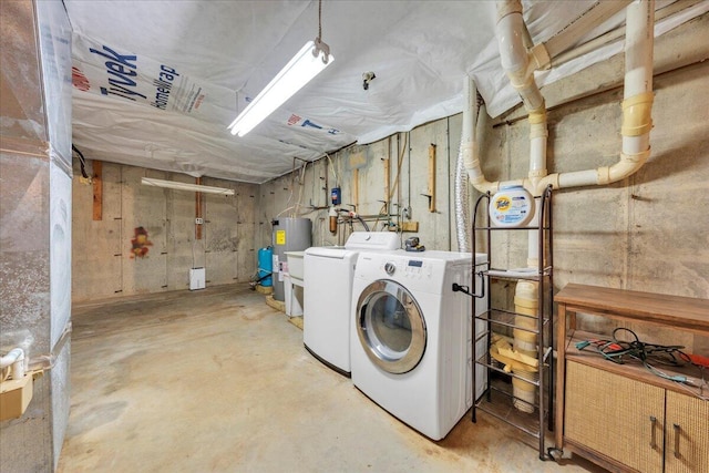 3003 Northridge Rd, Hardy, VA 24101 - laundry room with washer and clothes dryer and water heater