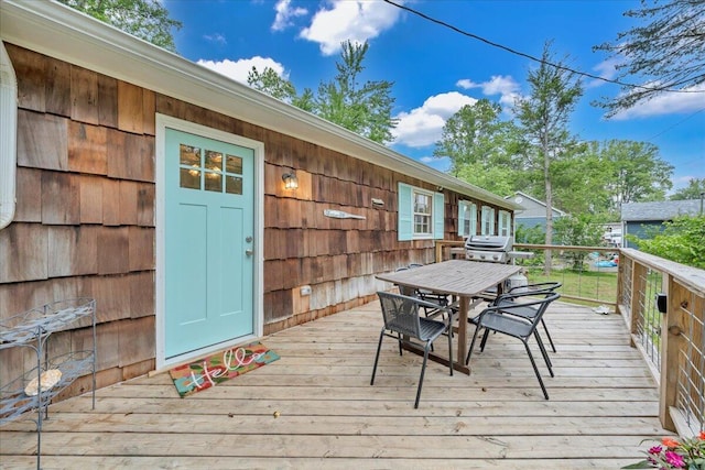 3003 Northridge Rd, Hardy, VA 24101 - wooden deck featuring outdoor dining area