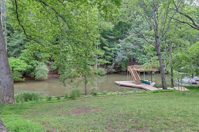 3003 Northridge Rd, Hardy, VA 24101 - dock featuring a lawn and a view of trees