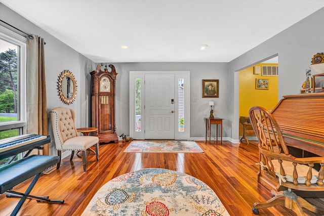 145 W Arrowhead Ct, Troutville, VA 24175 - entryway featuring wood finished floors, baseboards, and recessed lighting