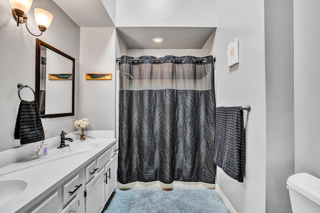 145 W Arrowhead Ct, Troutville, VA 24175 - full bathroom featuring double vanity and toilet