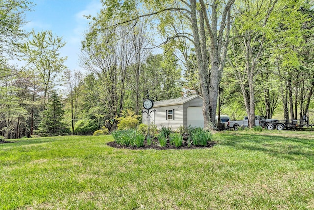 145 W Arrowhead Ct, Troutville, VA 24175 - view of grassy yard with an outbuilding