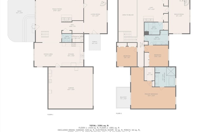 145 W Arrowhead Ct, Troutville, VA 24175 - home floor plan