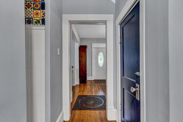 2102 Berkley Ave SW, Roanoke, VA 24015 - entryway with wood finished floors and baseboards