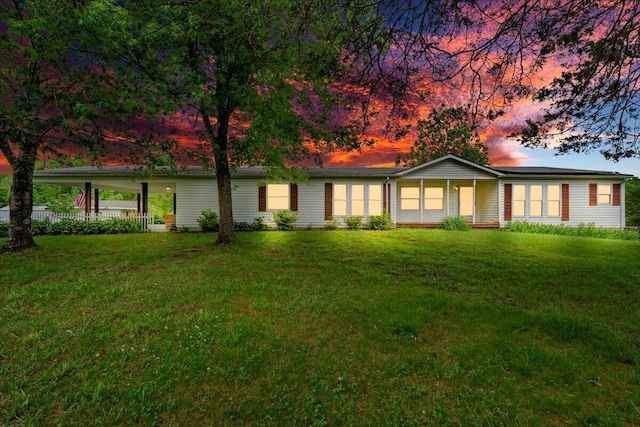 1320 Horseshoe Point Rd, Henry, VA 24102 - single story home with a front lawn