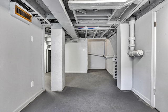1228 Thomas Ave NW, Roanoke, VA 24017 - unfinished basement featuring baseboards