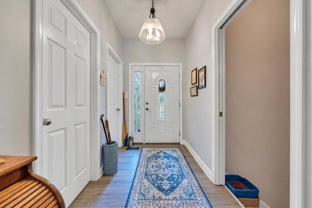 1017 Joffrey Dr, Huddleston, VA 24104 - foyer with light wood-type flooring and baseboards