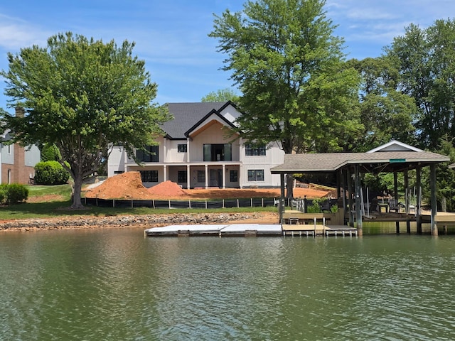 95 Shoreline Cir, Penhook, VA 24137 - dock with a water view
