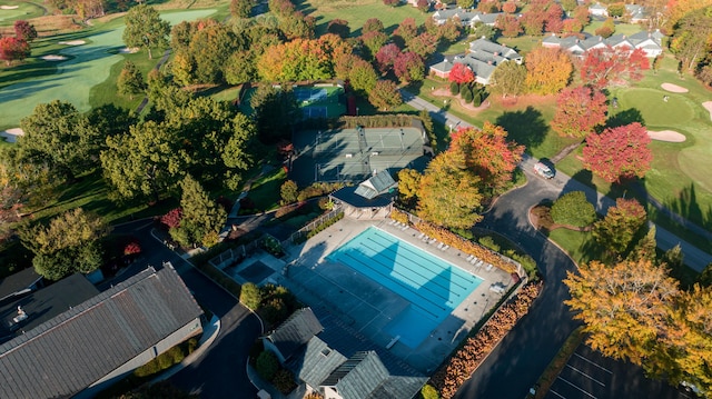 95 Shoreline Cir, Penhook, VA 24137 - bird's eye view of a golf course