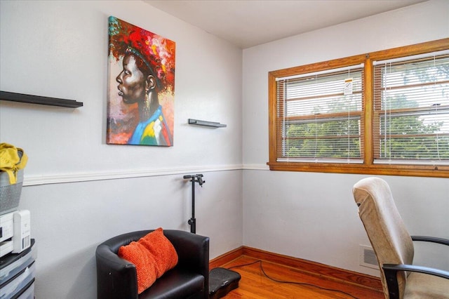 1829 Court St NW, Roanoke, VA 24012 - home office with wood finished floors and baseboards
