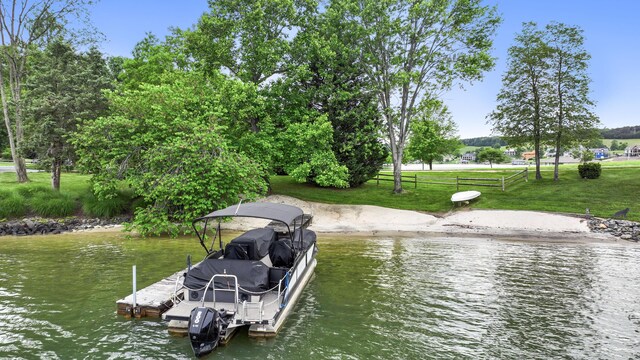 392 Carrs Point Ln, Moneta, VA 24121 - dock area featuring a water view