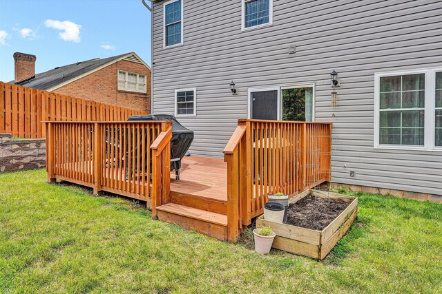 1407 Brandon Ave SW, Roanoke, VA 24015 - wooden deck featuring a yard
