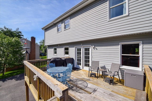 7268 Twin Forks Dr, Roanoke, VA 24019 - deck with outdoor dining area