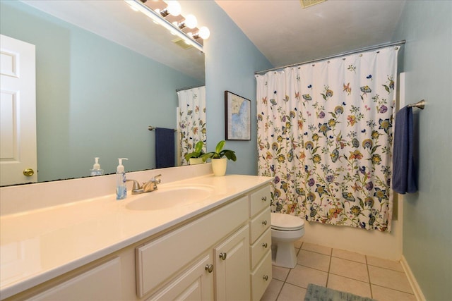 7635 Peebles Ln, Roanoke, VA 24018 - bathroom featuring tile patterned flooring, vanity, and toilet