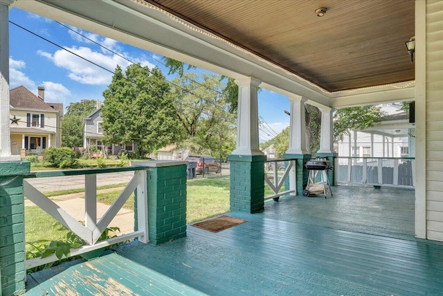 1120 6th St SE, Roanoke, VA 24013 - wooden porch featuring area for grilling