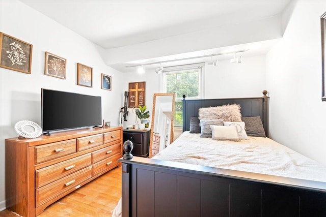 2136 Bainbridge Dr, Salem, VA 24153 - bedroom with rail lighting and light wood finished floors