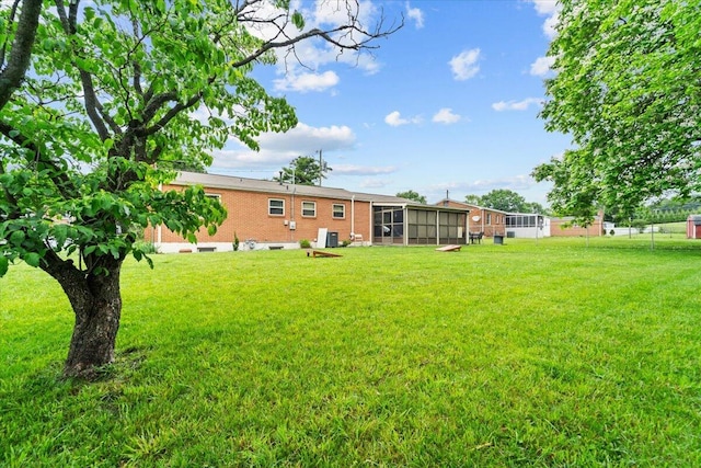 2136 Bainbridge Dr, Salem, VA 24153 - view of yard with a sunroom