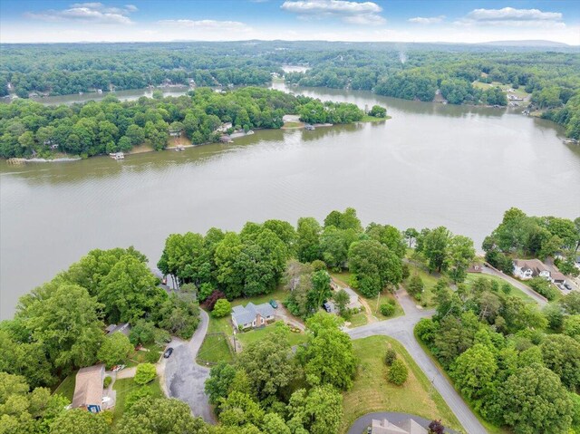 48 Overlook Rd, Hardy, VA 24101 - aerial overview of property's location with a large body of water and a forest