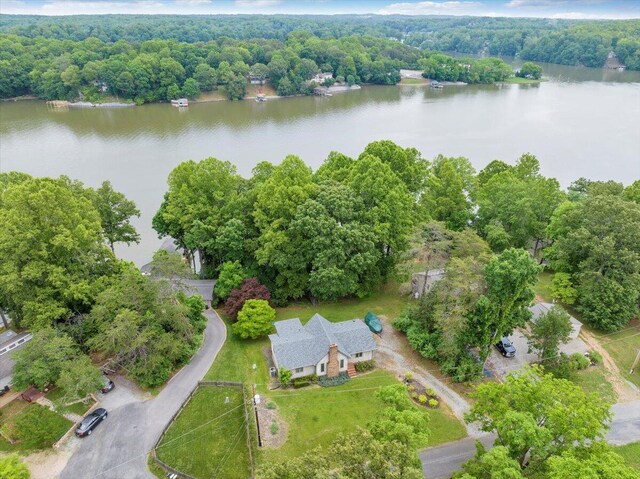 48 Overlook Rd, Hardy, VA 24101 - aerial overview of property's location featuring a nearby body of water and a heavily wooded area