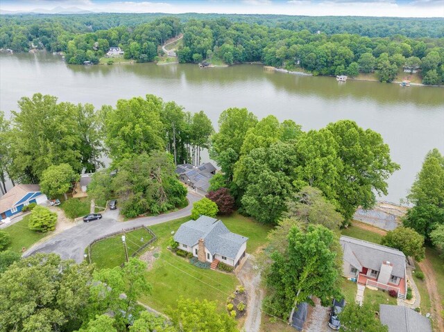 48 Overlook Rd, Hardy, VA 24101 - aerial view of a large body of water and a heavily wooded area
