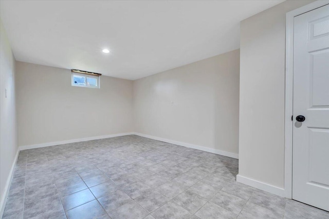 3734 Long Meadow Ave NW, Roanoke, VA 24017 - tiled empty room featuring recessed lighting and baseboards