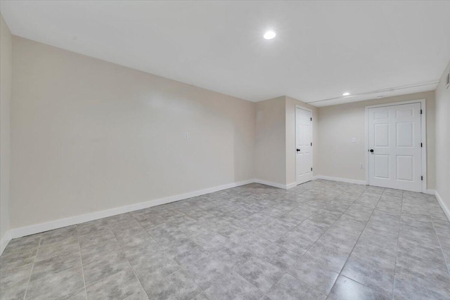 3734 Long Meadow Ave NW, Roanoke, VA 24017 - spare room featuring recessed lighting and baseboards