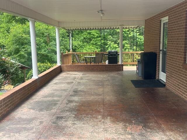 586 Graceland Dr, Bassett, VA 24055 - view of patio / terrace featuring grilling area