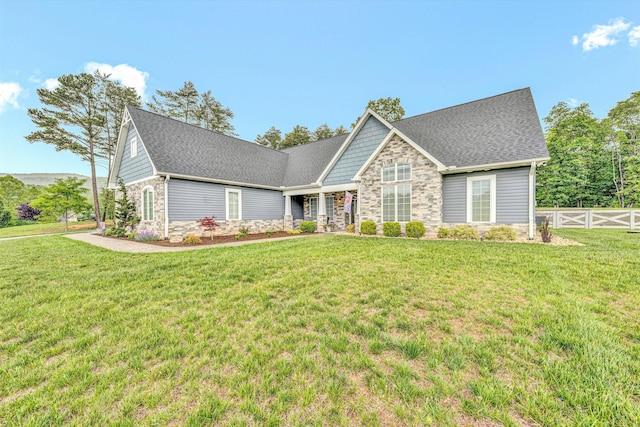 700 Thornblade Way, Blue Ridge, VA 24064 - craftsman-style house with stone siding and a shingled roof