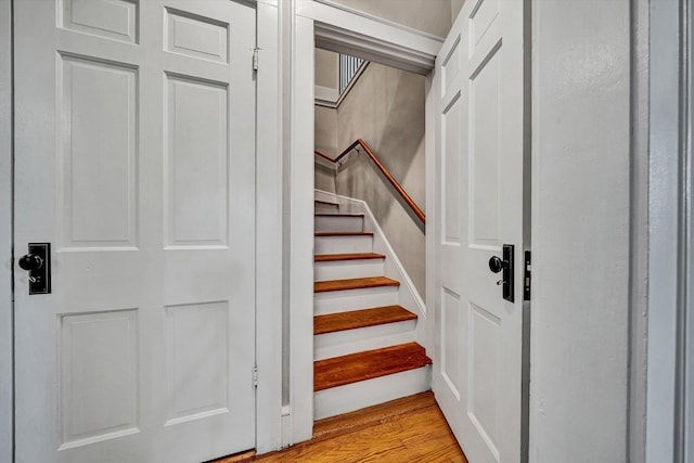 4816 Colonial Ave, Roanoke, VA 24018 - stairs featuring wood finished floors