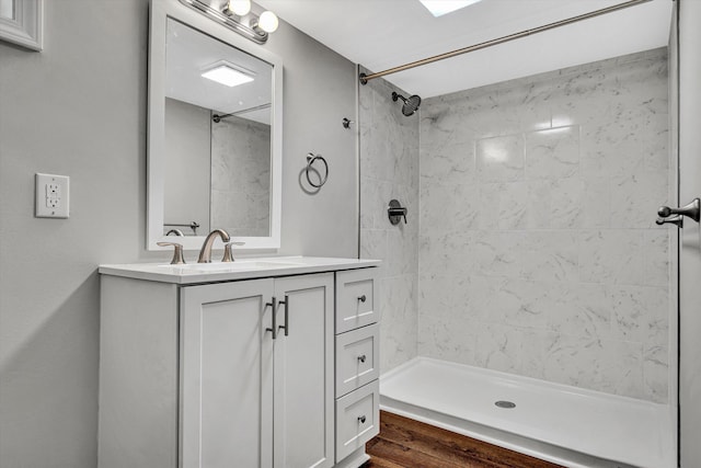 4816 Colonial Ave, Roanoke, VA 24018 - bathroom featuring vanity and a tile shower