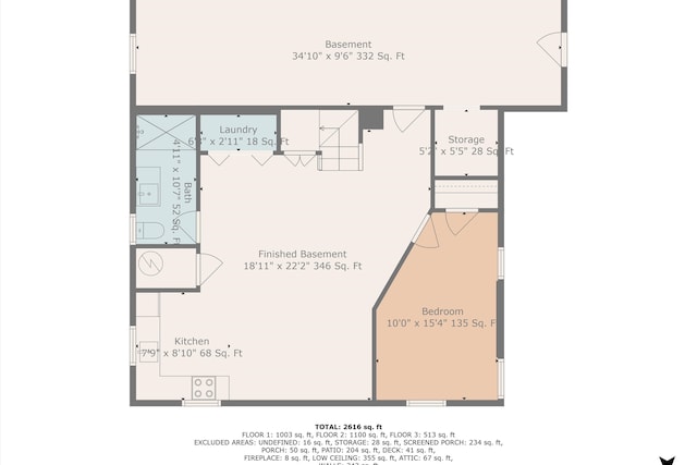 4816 Colonial Ave, Roanoke, VA 24018 - home floor plan