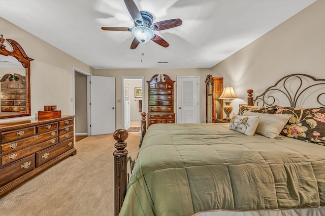 402 Anchor Dr, Moneta, VA 24121 - bedroom featuring carpet, ceiling fan, and a closet