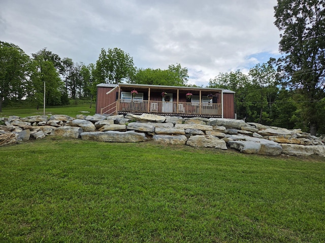 7506 Roaring Run Rd Unit 1, Covington, VA 24426 - view of front of house featuring a front lawn and an outdoor structure