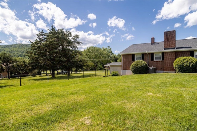 160 Mountain View Dr, Rocky Mount, VA 24151 - view of yard with central AC