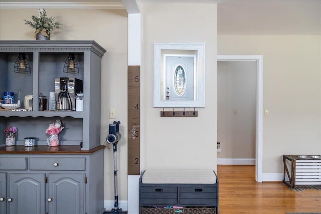 160 Mountain View Dr, Rocky Mount, VA 24151 - interior space with baseboards and wood finished floors