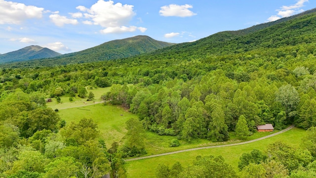 1539 Wheats Valley Rd, Bedford, VA 24523 - drone / aerial view of a forest and mountains
