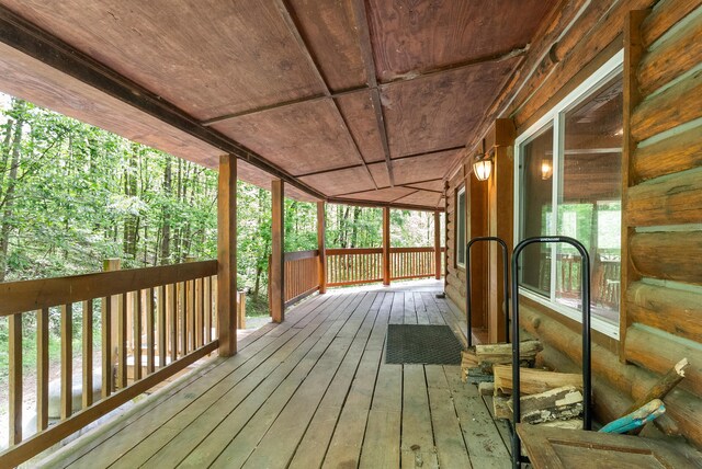 1539 Wheats Valley Rd, Bedford, VA 24523 - view of wooden porch