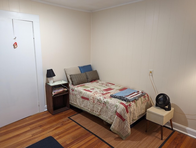 150 Harvey St, Rocky Mount, VA 24151 - bedroom with wood finished floors and crown molding