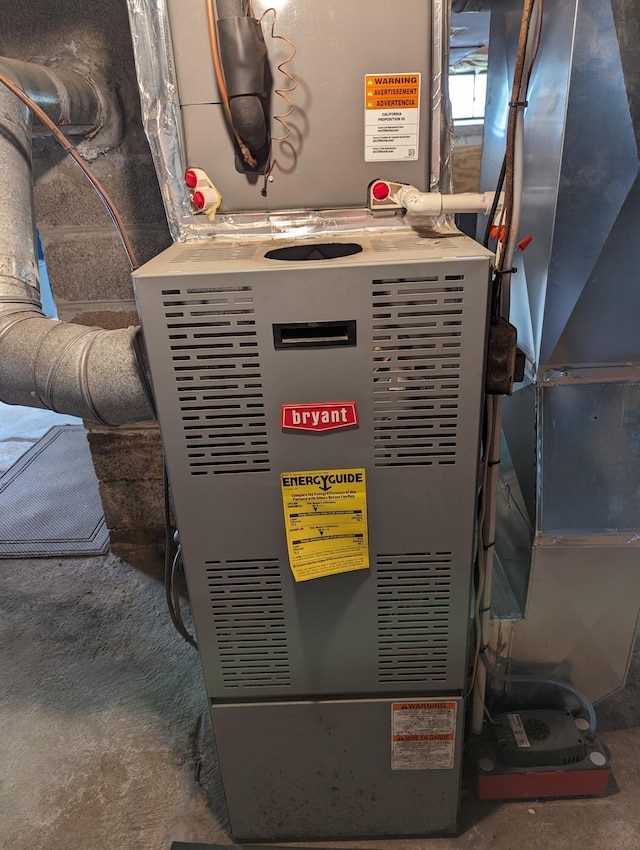150 Harvey St, Rocky Mount, VA 24151 - utility room with heating unit