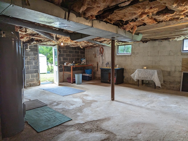150 Harvey St, Rocky Mount, VA 24151 - basement featuring water heater