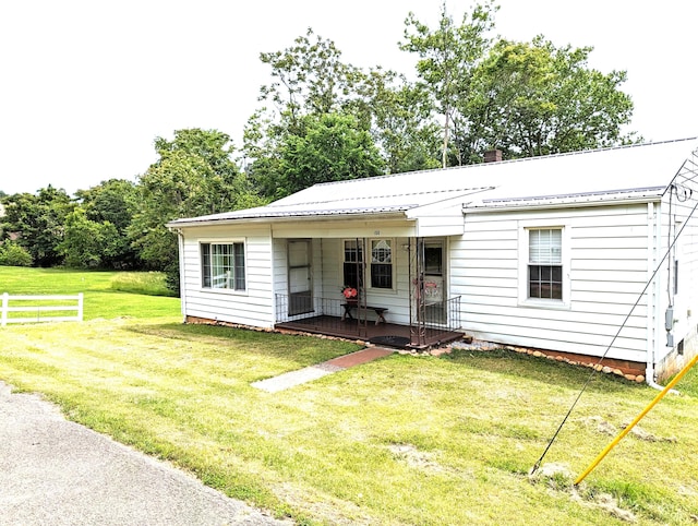 150 Harvey St, Rocky Mount, VA 24151 - bungalow-style home with covered porch and metal roof