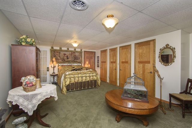 157 Burks Hollow Rd SW, Willis, VA 24380 - carpeted bedroom featuring a paneled ceiling